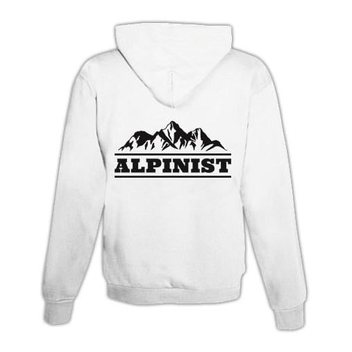 JoyLine Hoodie mit Zipper Alpinist Unisex Grösse: XL, Farbe: Weiss von JoyLine