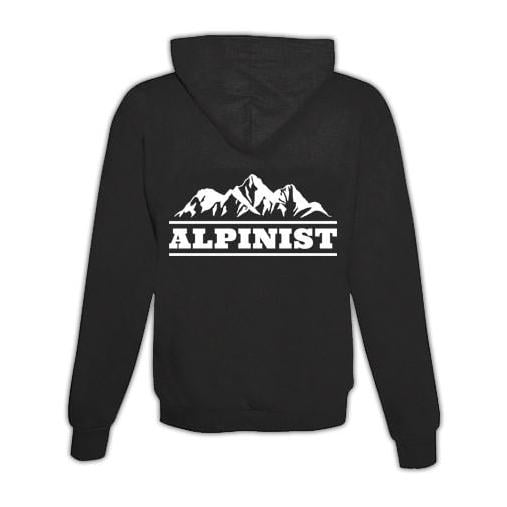 JoyLine Hoodie mit Zipper Alpinist Unisex Farbe: Schwarz, Grösse: XXL von JoyLine