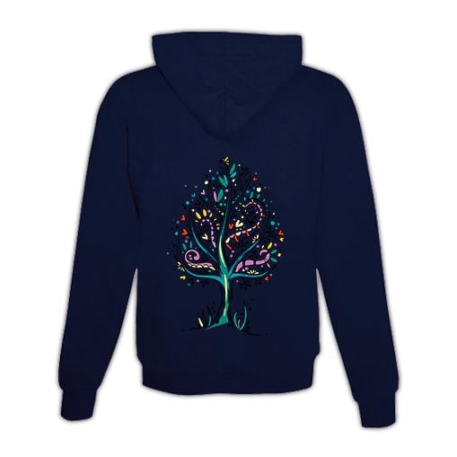 JoyLine Hoodie mit Zipper Baum bunt Unisex Grösse: XXL, Farbe: Dunkelblau JoyLine Hoodie mit Zipper Baum bunt Unisex Grösse: XXL, Farbe: Dunkelblau von JoyLine