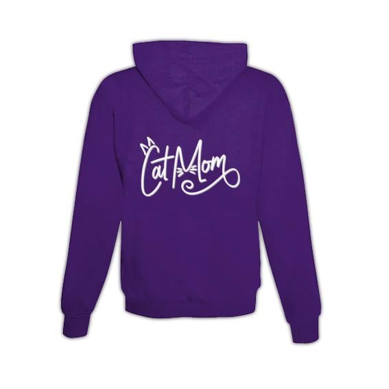 JoyLine Hoodie mit Zipper Cat Mom Unisex Grösse: XL, Farbe: Lila JoyLine Hoodie mit Zipper Cat Mom Unisex Grösse: XL, Farbe: Lila von JoyLine
