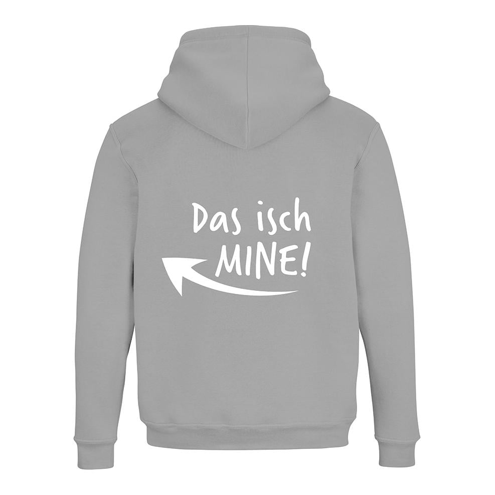 JoyLine Hoodie mit Zipper Das isch Mine Unisex Grösse: L, Farbe: Grau von JoyLine