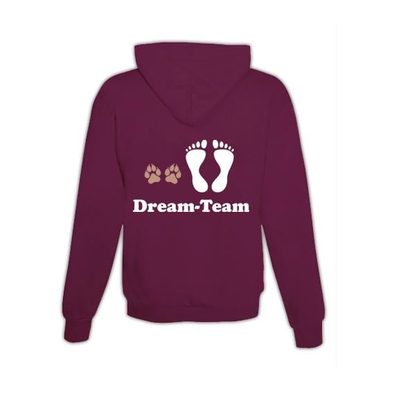 JoyLine Hoodie mit Zipper Dream-Team Unisex Grösse: XXL, Farbe: Burgundy JoyLine Hoodie mit Zipper Dream-Team Unisex Grösse: XXL, Farbe: Burgundy von JoyLine