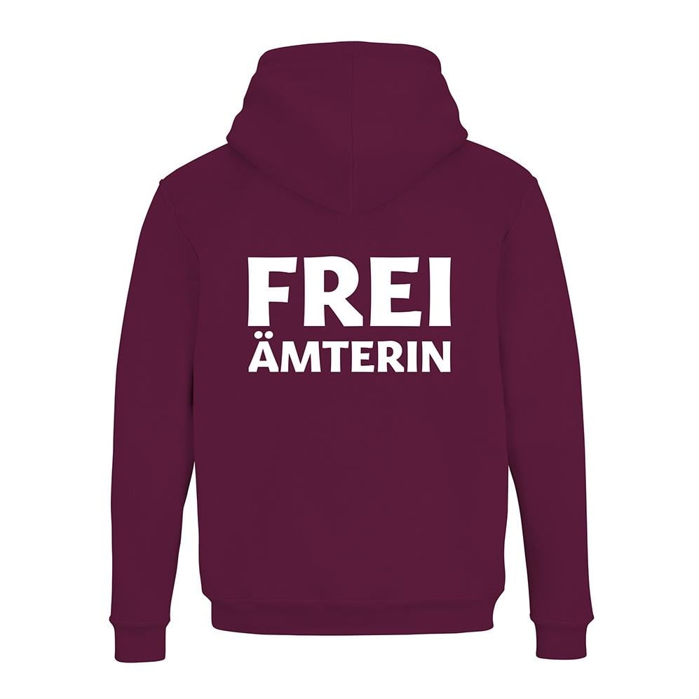 JoyLine Hoodie mit Zipper Freiämterin Unisex Grösse: M, Farbe: Burgundy von JoyLine