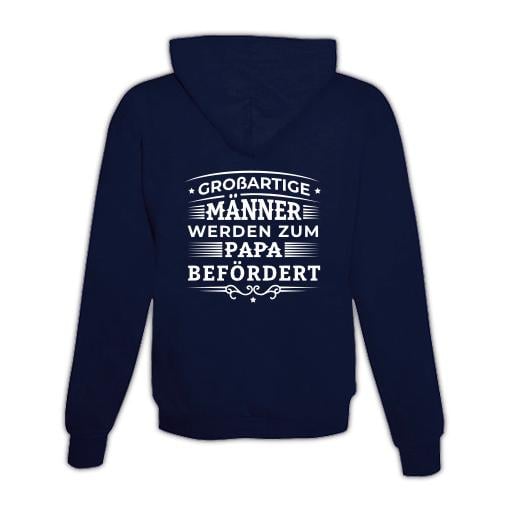 JoyLine Hoodie mit Zipper Grossartige Männer Unisex Farbe: Dunkelblau, Grösse: L von JoyLine