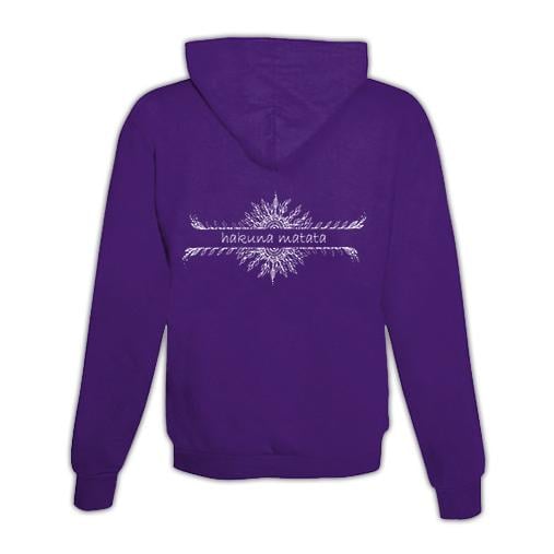 JoyLine Hoodie mit Zipper Hakuna matata Unisex Farbe: Lila, Grösse: XXL von JoyLine