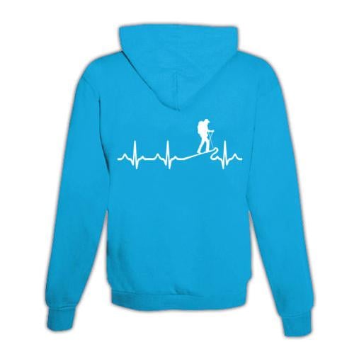 JoyLine Hoodie mit Zipper Hiking Unisex Grösse: S, Farbe: Hellblau/Türkis von JoyLine