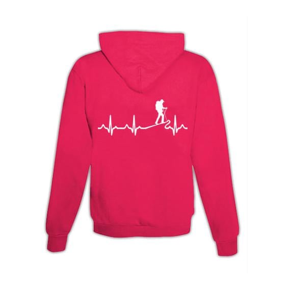 JoyLine Hoodie mit Zipper Hiking Unisex Grösse: S, Farbe: Pink von JoyLine