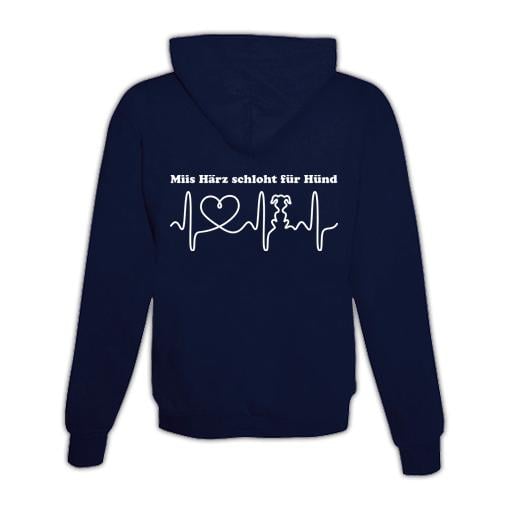 JoyLine Hoodie mit Zipper Hunde Herz Unisex Grösse: XXL, Farbe: Dunkelblau JoyLine Hoodie mit Zipper Hunde Herz Unisex Grösse: XXL, Farbe: Dunkelblau von JoyLine