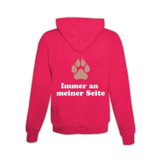 JoyLine Hoodie mit Zipper Hundepfote Unisex Grösse: M, Farbe: Pink JoyLine Hoodie mit Zipper Hundepfote Unisex Grösse: M, Farbe: Pink von JoyLine