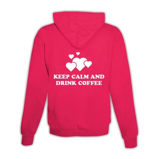 JoyLine Hoodie mit Zipper Kaffee Unisex Grösse: XL, Farbe: Pink JoyLine Hoodie mit Zipper Kaffee Unisex Grösse: XL, Farbe: Pink von JoyLine