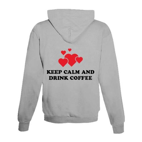 JoyLine Hoodie mit Zipper Kaffee Unisex Grösse: XXL, Farbe: Grau JoyLine Hoodie mit Zipper Kaffee Unisex Grösse: XXL, Farbe: Grau von JoyLine