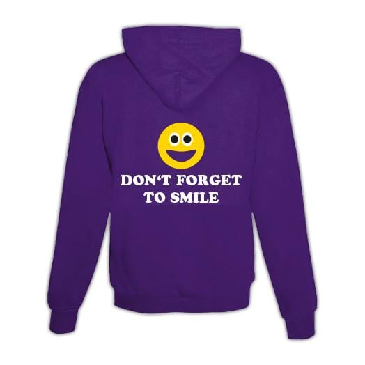JoyLine Hoodie mit Zipper Keep Smiling Unisex Grösse: XL, Farbe: Lila JoyLine Hoodie mit Zipper Keep Smiling Unisex Grösse: XL, Farbe: Lila von JoyLine
