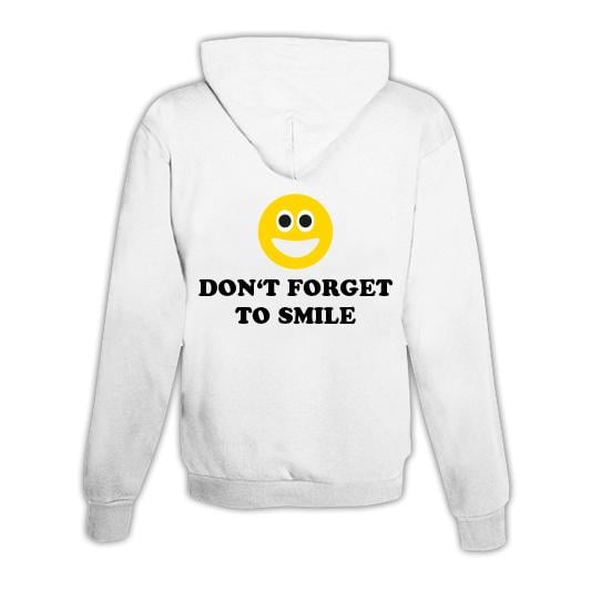 JoyLine Hoodie mit Zipper Keep Smiling Unisex Farbe: Weiss, Grösse: XXL JoyLine Hoodie mit Zipper Keep Smiling Unisex Farbe: Weiss, Grösse: XXL von JoyLine
