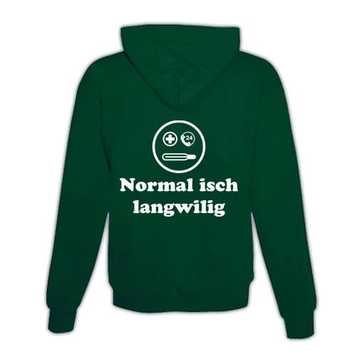 JoyLine Hoodie mit Zipper Langweilig Unisex Grösse: XL, Farbe: Grün von JoyLine