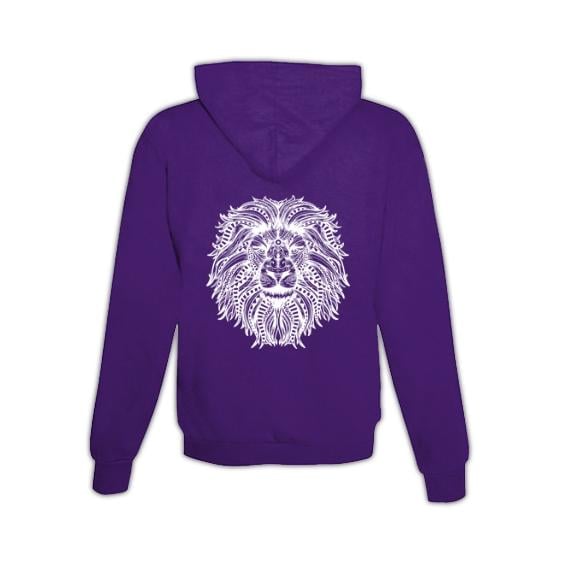 JoyLine Hoodie mit Zipper Mandala Löwe Unisex Grösse: L, Farbe: Lila JoyLine Hoodie mit Zipper Mandala Löwe Unisex Grösse: L, Farbe: Lila von JoyLine