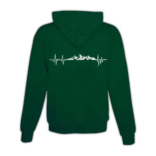 JoyLine Hoodie mit Zipper Mountain Unisex Grösse: L, Farbe: Grün JoyLine Hoodie mit Zipper Mountain Unisex Grösse: L, Farbe: Grün von JoyLine