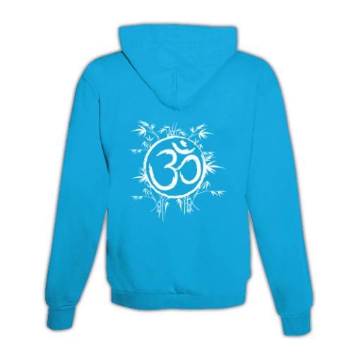 JoyLine Hoodie mit Zipper Om Unisex Farbe: Hellblau/Türkis, Grösse: XL von JoyLine