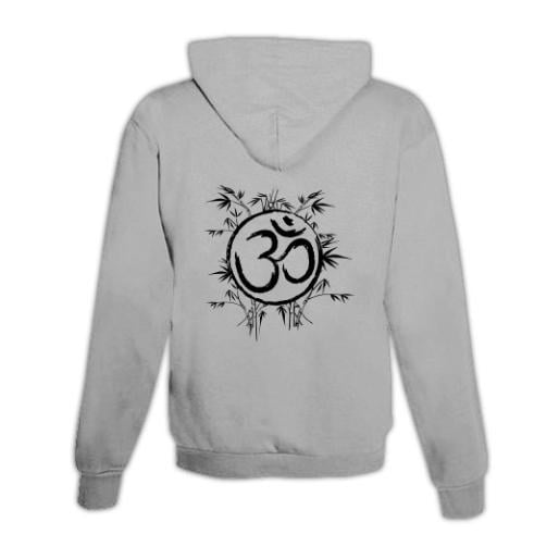 JoyLine Hoodie mit Zipper Om Unisex Grösse: S, Farbe: Grau von JoyLine