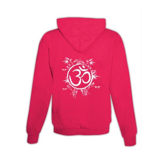 JoyLine Hoodie mit Zipper Om Unisex Grösse: XXL, Farbe: Pink von JoyLine