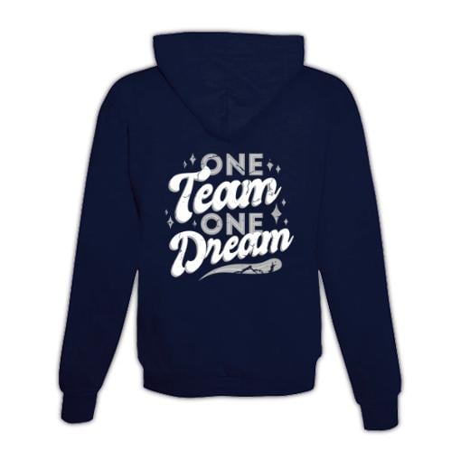 JoyLine Hoodie mit Zipper One Team Unisex Grösse: XXL, Farbe: Dunkelblau von JoyLine