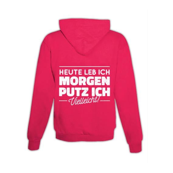 JoyLine Hoodie mit Zipper Putzen Unisex Grösse: XXL, Farbe: Pink von JoyLine