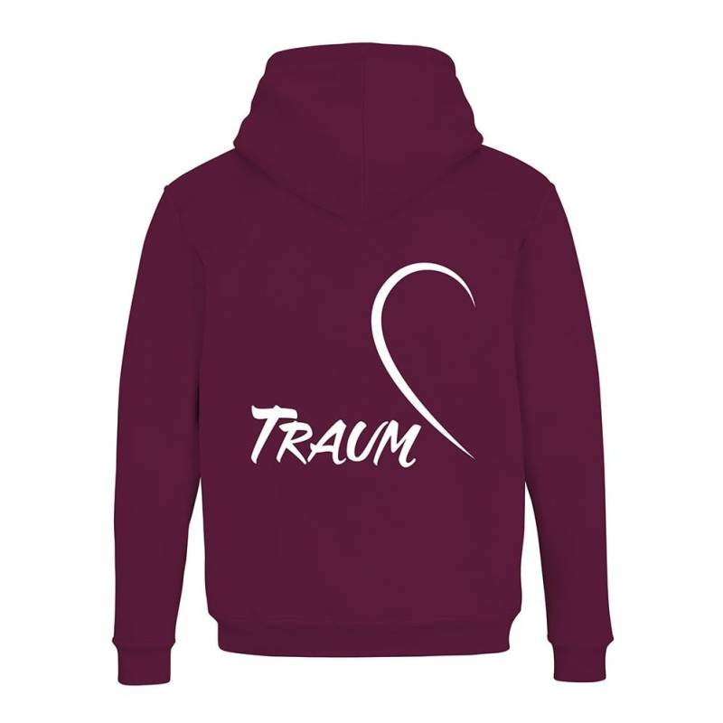 JoyLine Hoodie mit Zipper Traum Unisex Grösse: M, Farbe: Burgundy von JoyLine