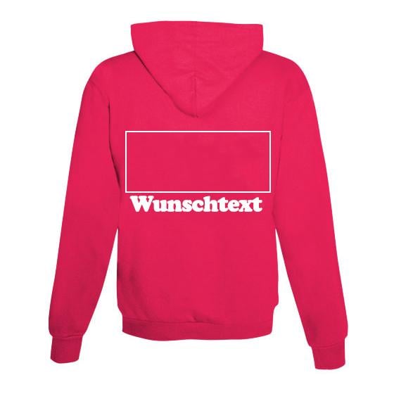 JoyLine Hoodie mit Zipper für Dich Unisex Grösse: S, Farbe: Pink von JoyLine