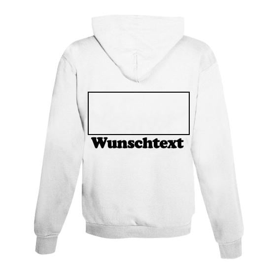 JoyLine Hoodie mit Zipper für Dich Unisex Grösse: XXL, Farbe: Weiss von JoyLine