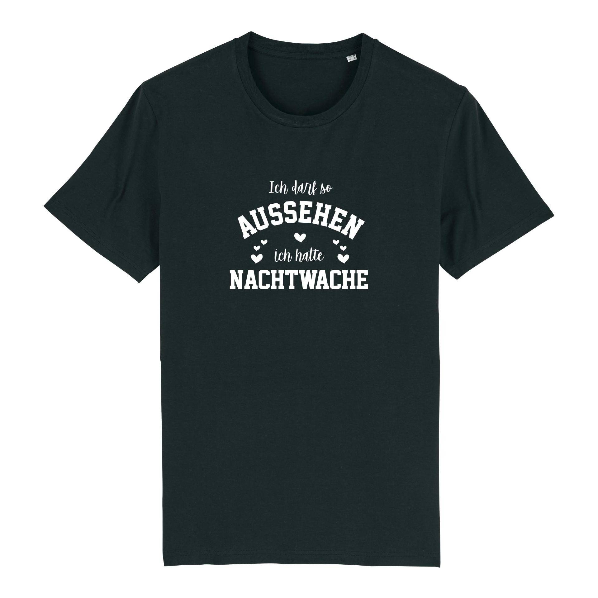 Schwesternuhr Ich hatte Nachtwache Bio T-Shirt Unisex Grösse: S, Farbe: Black von Schwesternuhr