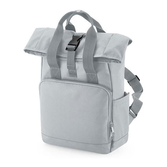 BagBase Mini Twin Handle Roll-Top Rucksack Farbe: Grau, Grösse: One Size von BagBase