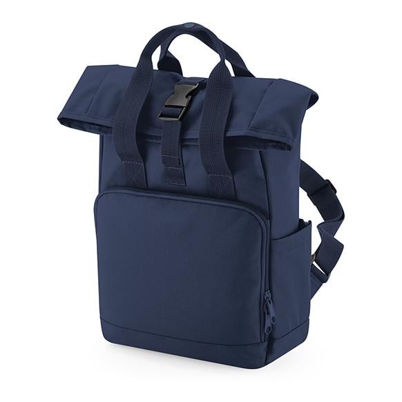 BagBase Mini Twin Handle Roll-Top Rucksack Farbe: Dunkelblau, Grösse: One Size von BagBase