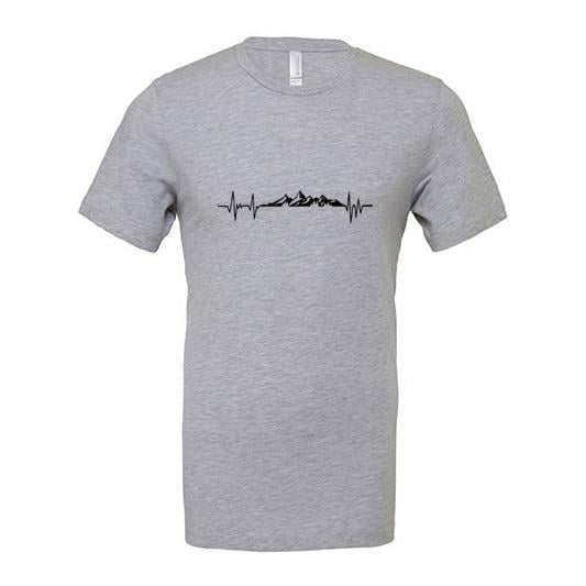 JoyLine T-Shirt Mountain Unisex Farbe: Hellgrau, Grösse: L von JoyLine