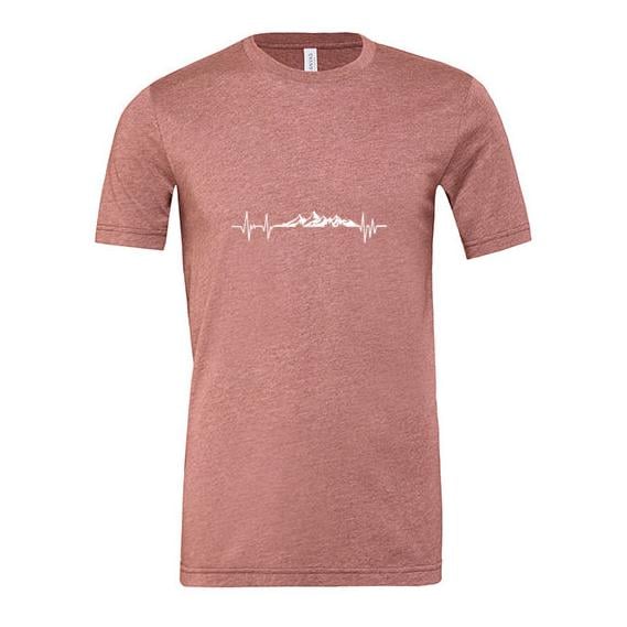 JoyLine T-Shirt Mountain Unisex Farbe: Mauve, Grösse: XS von JoyLine