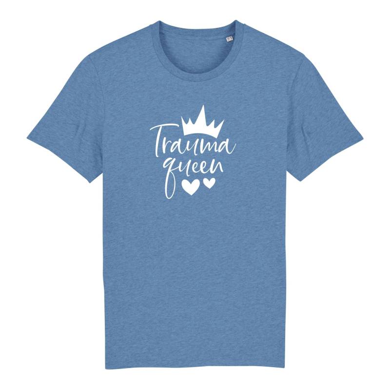 Schwesternuhr Traumaqueen Bio T-Shirt Unisex Farbe: Mid Heather Blue, Grösse: M von Schwesternuhr