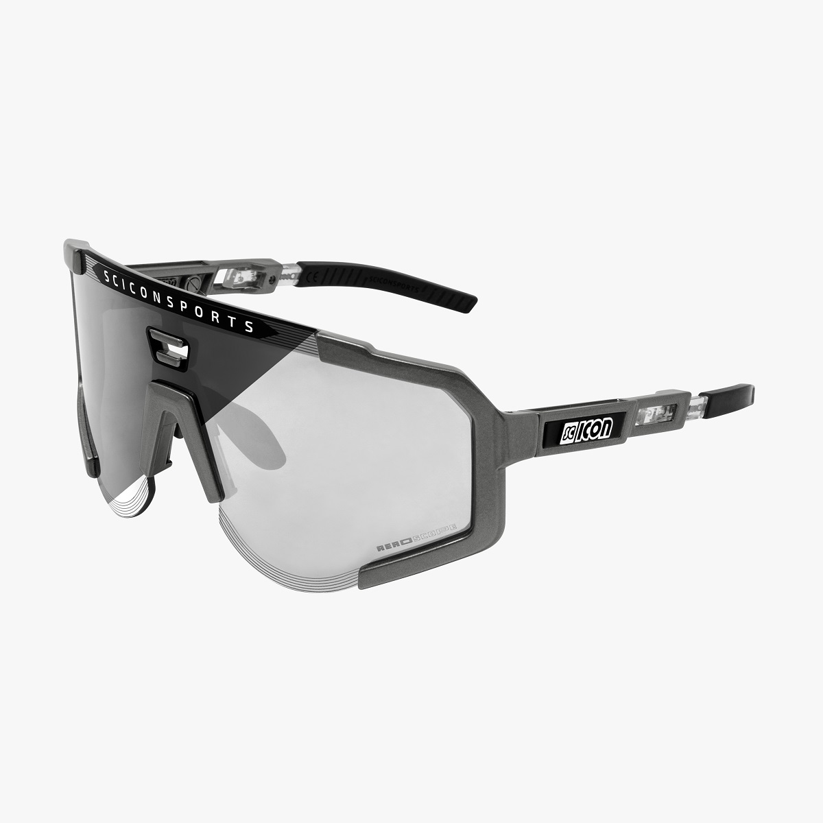 Aeroscope - Sport Performance Sunglasses, Anthracite/Photochromic Silver von Scicon