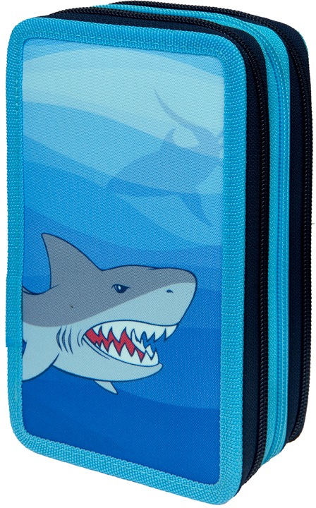 Scooli Federmäppchen »Tripledecker, Shark Alarm«, befüllt, inkl. Geodreieck Scooli Federmäppchen »Tripledecker, Shark Alarm«, befüllt, inkl. Geodreieck von Scooli