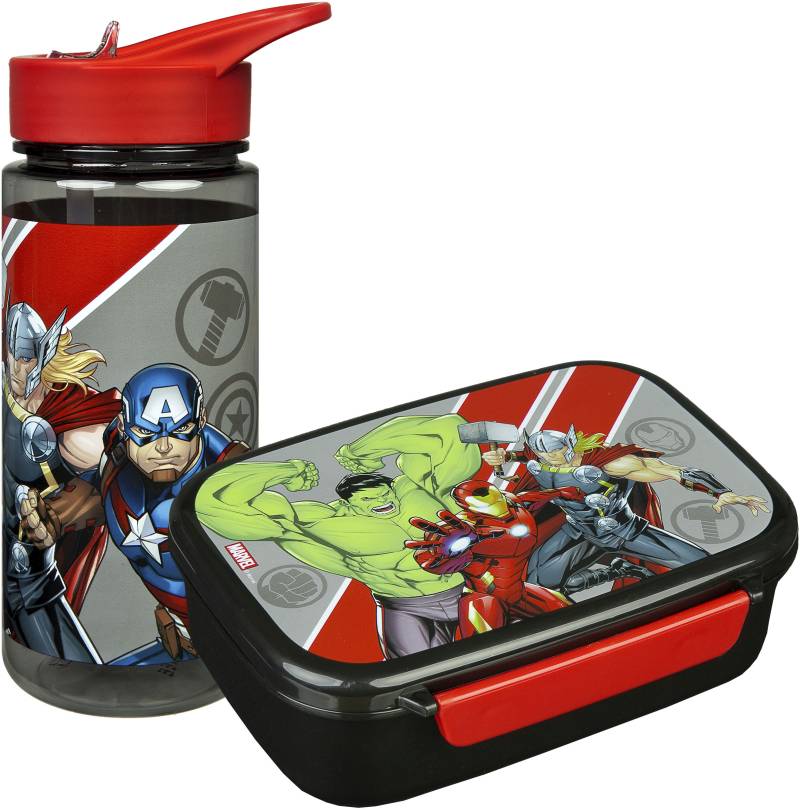 Scooli Lunchbox »Avengers«, (Set, 2 tlg.), Brotzeitdose & Trinkflasche von Scooli