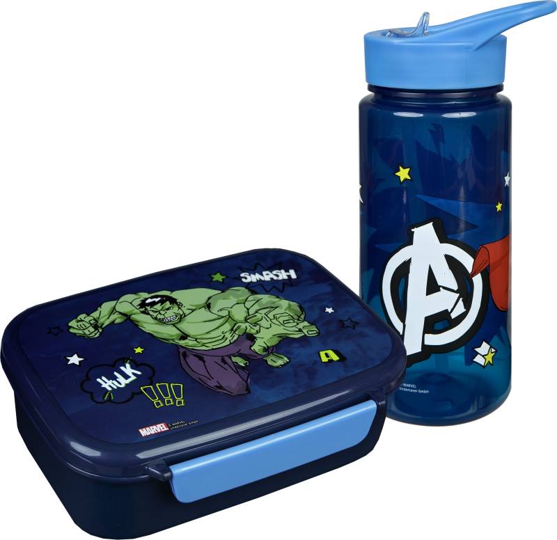 Scooli Lunchbox »Brotzeitdose & Trinkflasche, Avengers«, (Set, 2 tlg.), mit Trinkflasche von Scooli