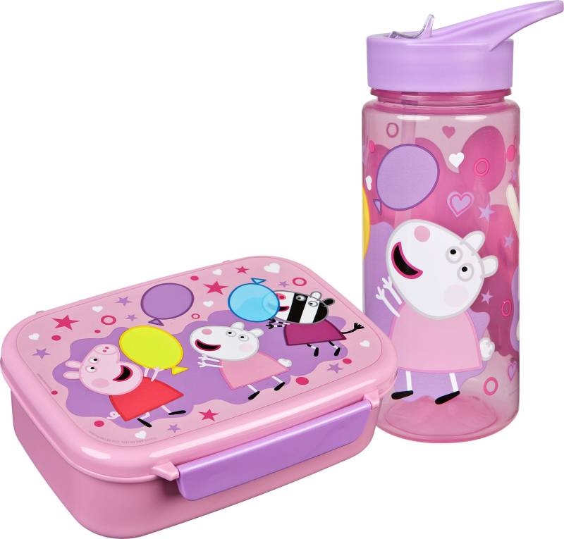 Scooli Lunchbox »Brotzeitdose & Trinkflasche, Peppa Pig«, (Set, 2 tlg.), mit Trinkflasche von Scooli