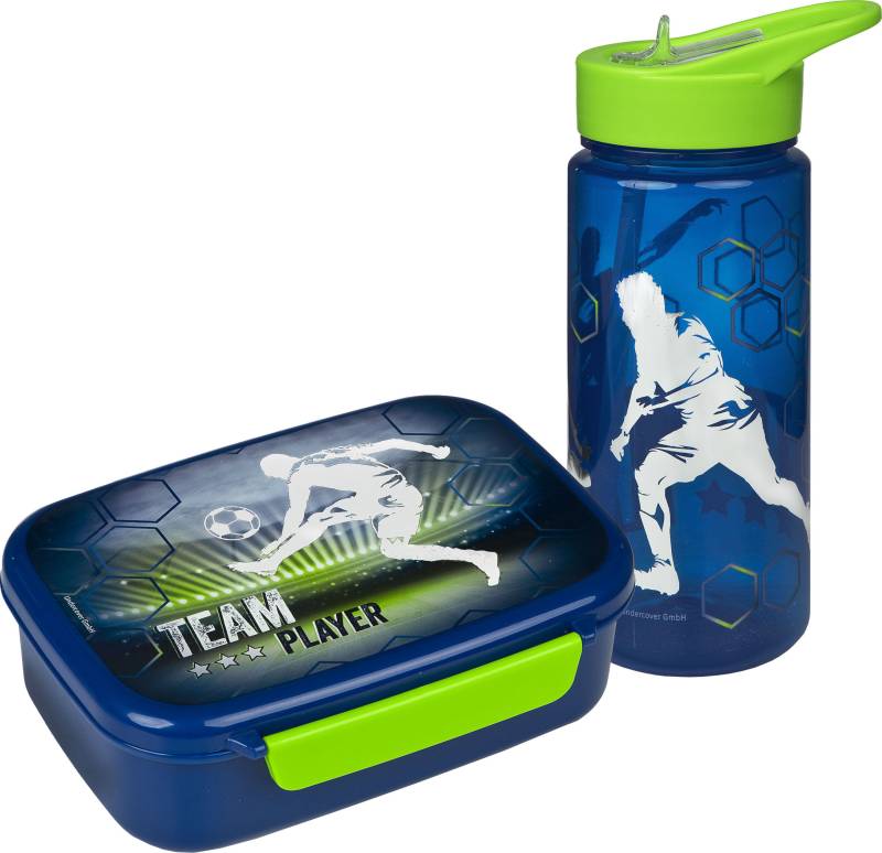 Scooli Lunchbox »Brotzeitdose & Trinkflasche, Team Player«, (Set, 2 tlg.), mit Trinkflasche von Scooli