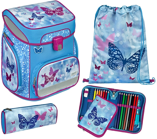 Scooli Schulranzen »EasyFit, Fly & Sparkle«, Reflektoren Scooli Schulranzen »EasyFit, Fly & Sparkle«, Reflektoren von Scooli