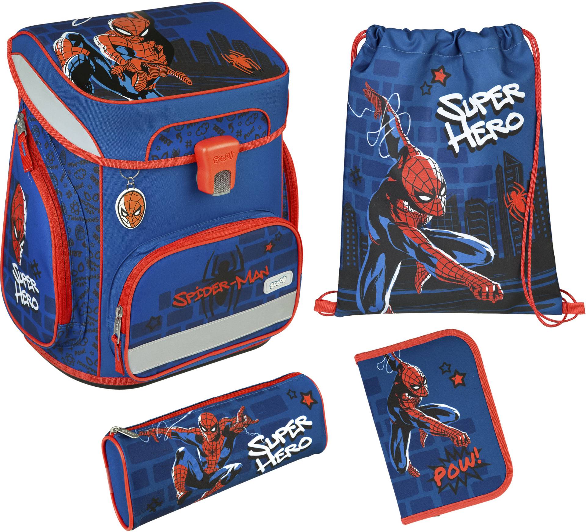 Scooli Schulranzen »EasyFit, Spider Man«, Reflektoren Scooli Schulranzen »EasyFit, Spider Man«, Reflektoren von Scooli