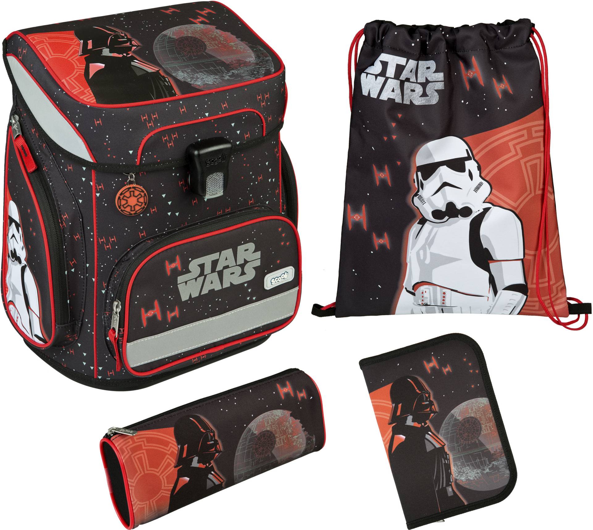 Scooli Schulranzen »EasyFit, Star Wars«, Reflektoren von Scooli