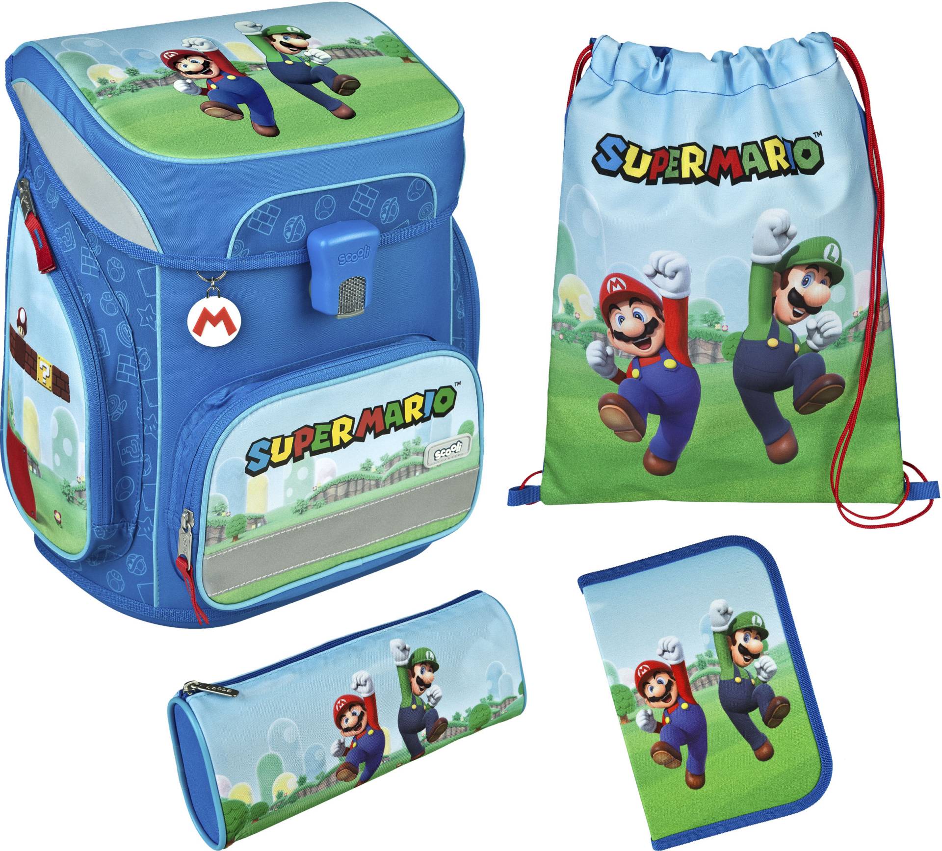 Scooli Schulranzen »EasyFit, Super Mario«, Reflektoren Scooli Schulranzen »EasyFit, Super Mario«, Reflektoren von Scooli