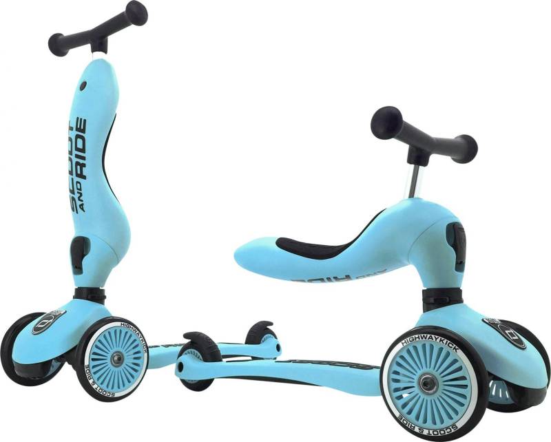 Dreirad Highwaykick 1 Blueberry Unisex Himbeere 120 mm von Scoot and Ride