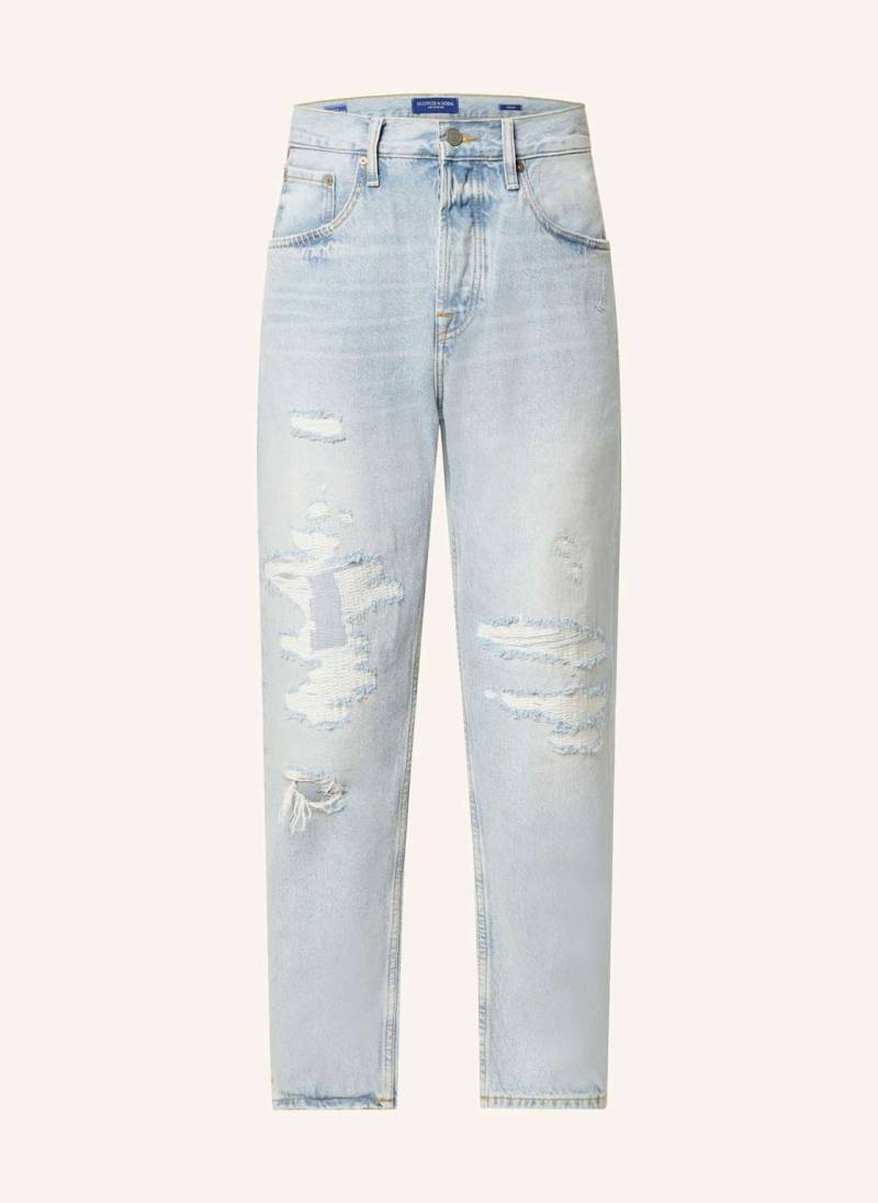 Scotch & Soda Destroyed Jeans Dean Loose Tapered Fit blau von Scotch & Soda