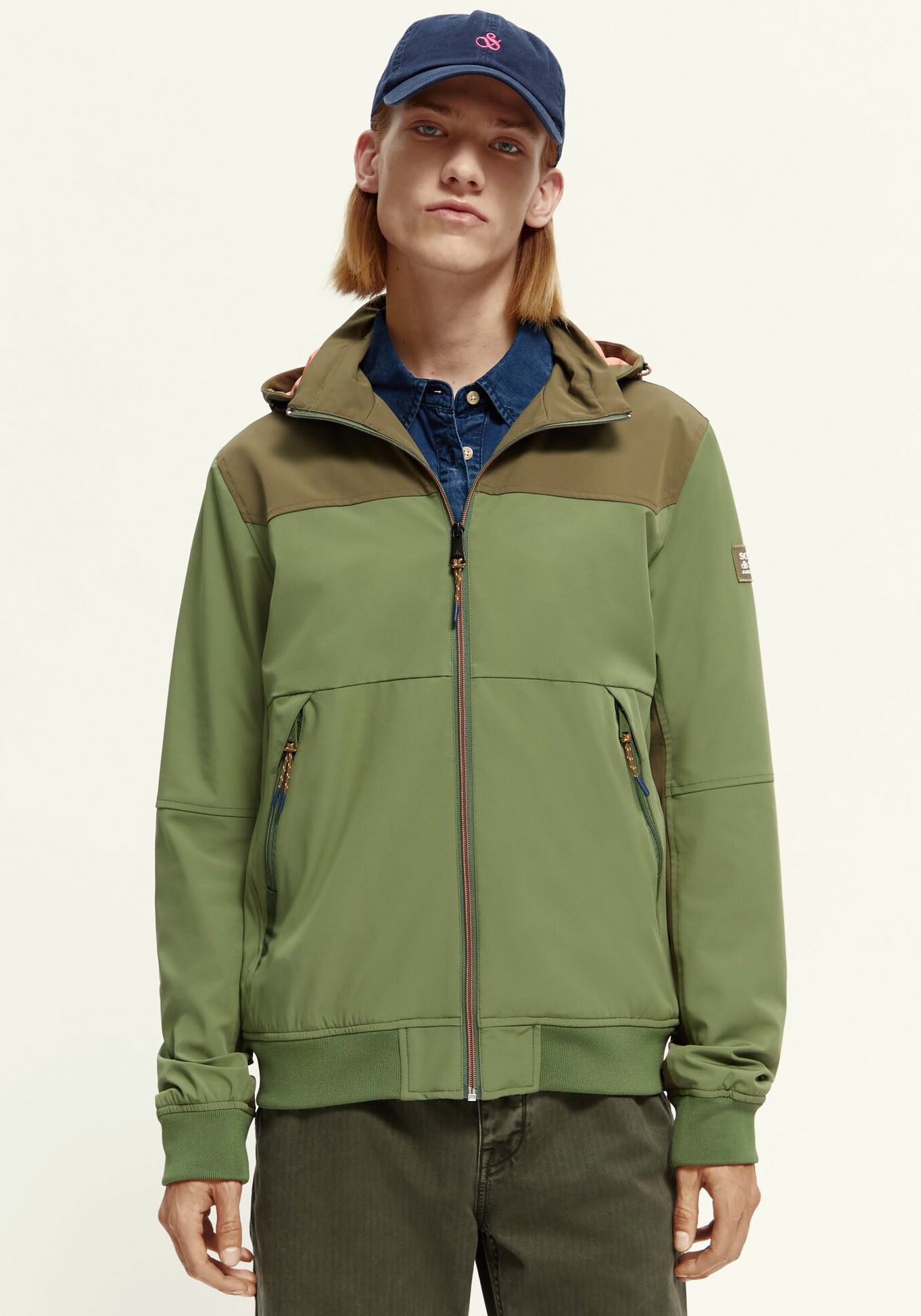 Scotch & Soda Outdoorjacke »Hooded colourblock jacket«, mit Kapuze, im modischem colorblocking von Scotch & Soda