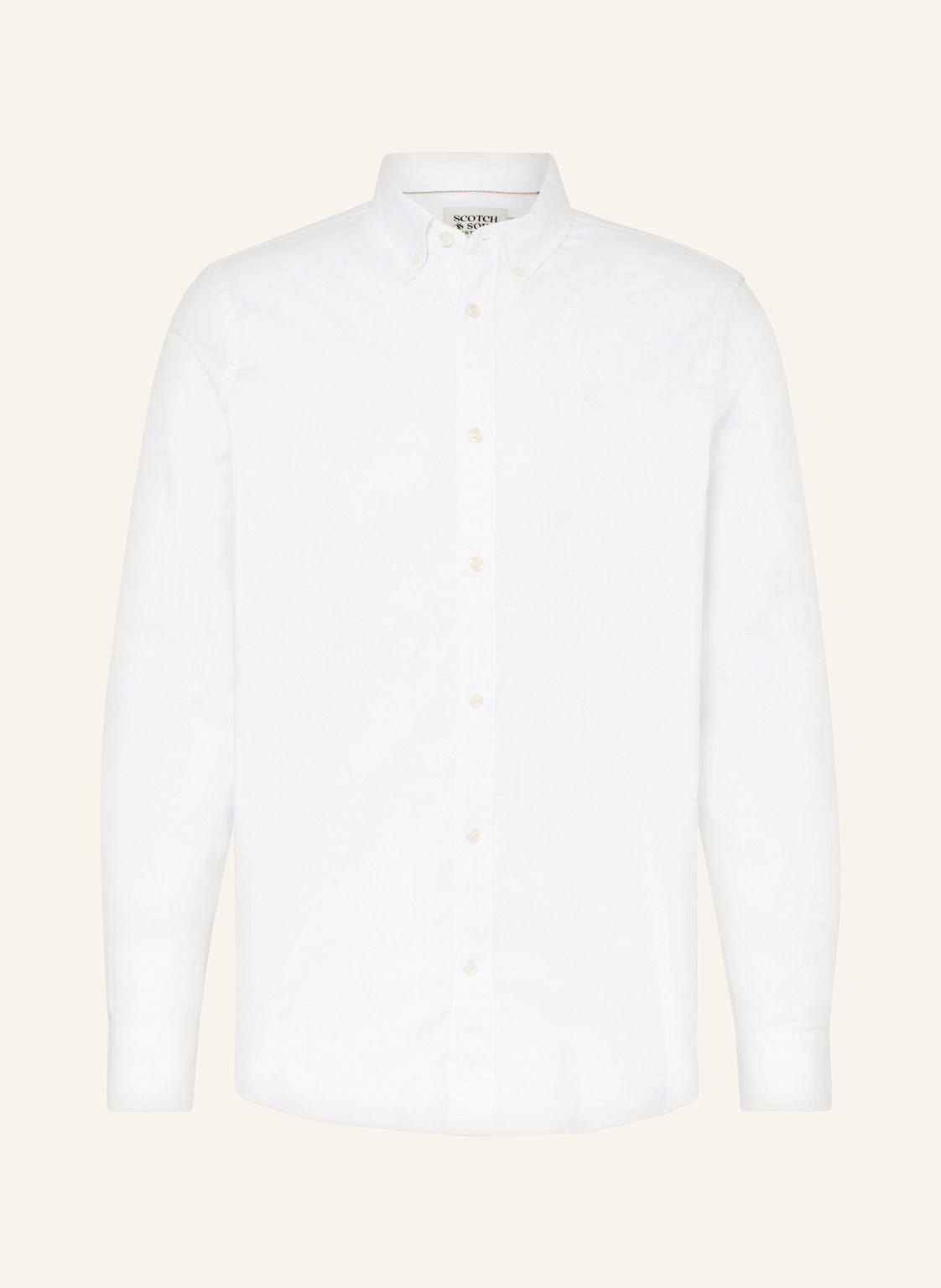 Scotch & Soda Oxfordhemd Core Regular Fit weiss von Scotch & Soda