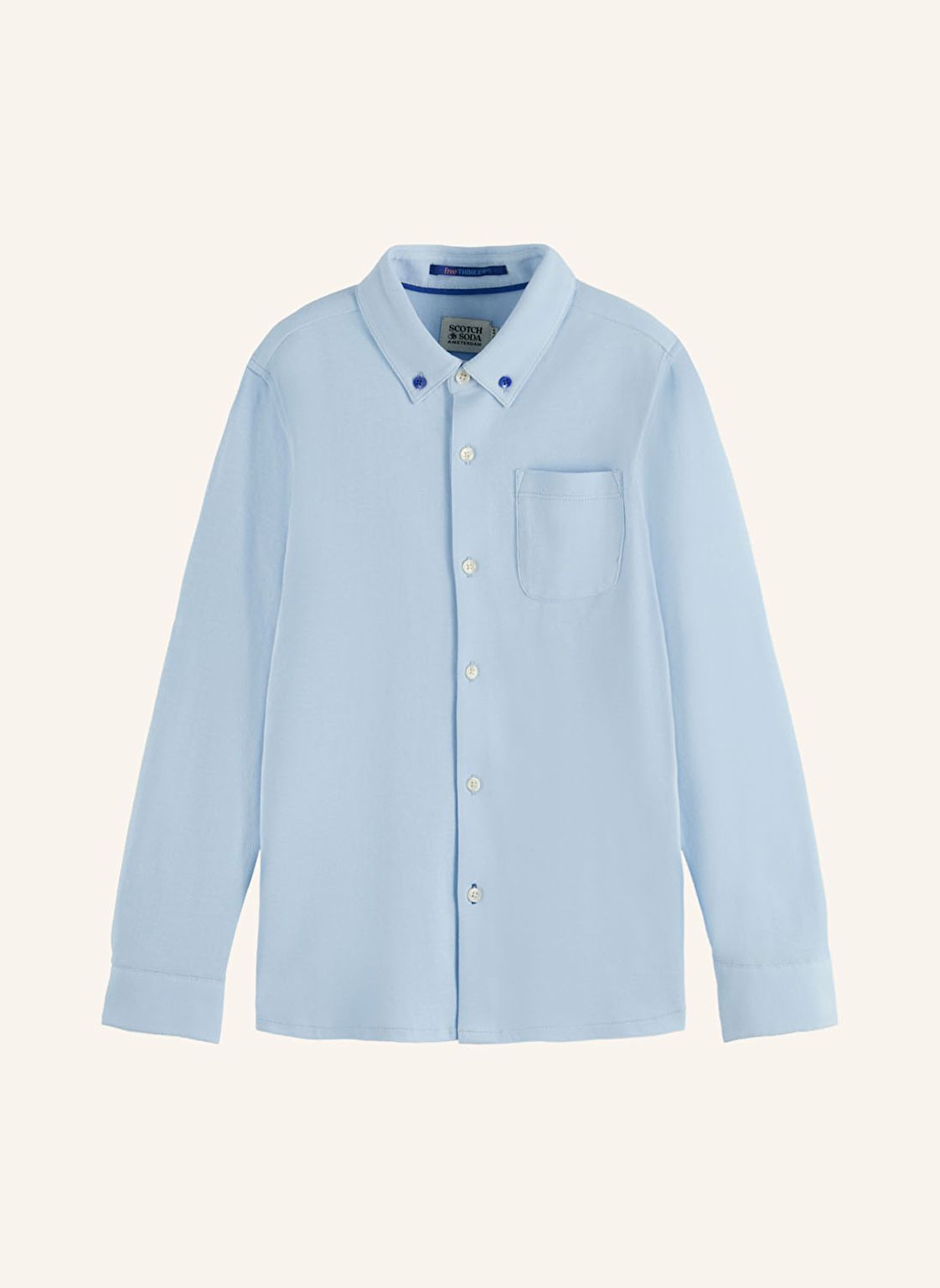 Scotch & Soda Piqué-Hemd blau von Scotch & Soda