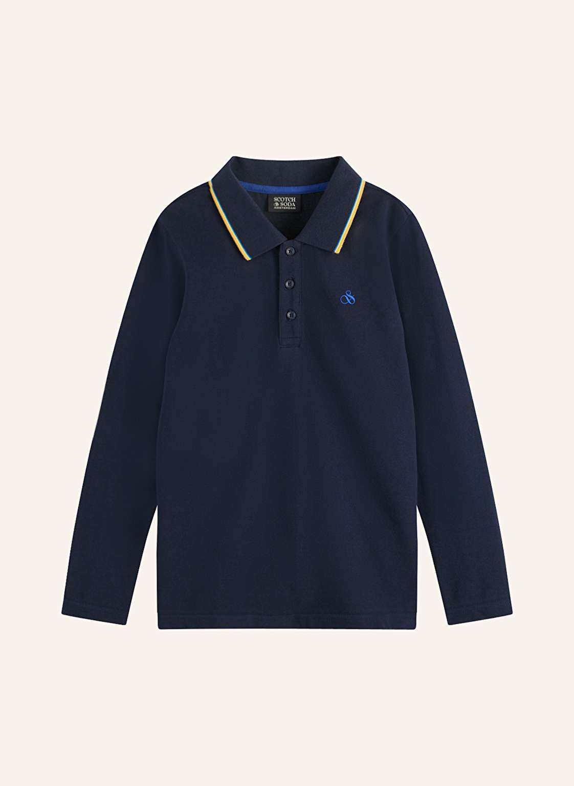 Scotch & Soda Piqué-Poloshirt blau von Scotch & Soda